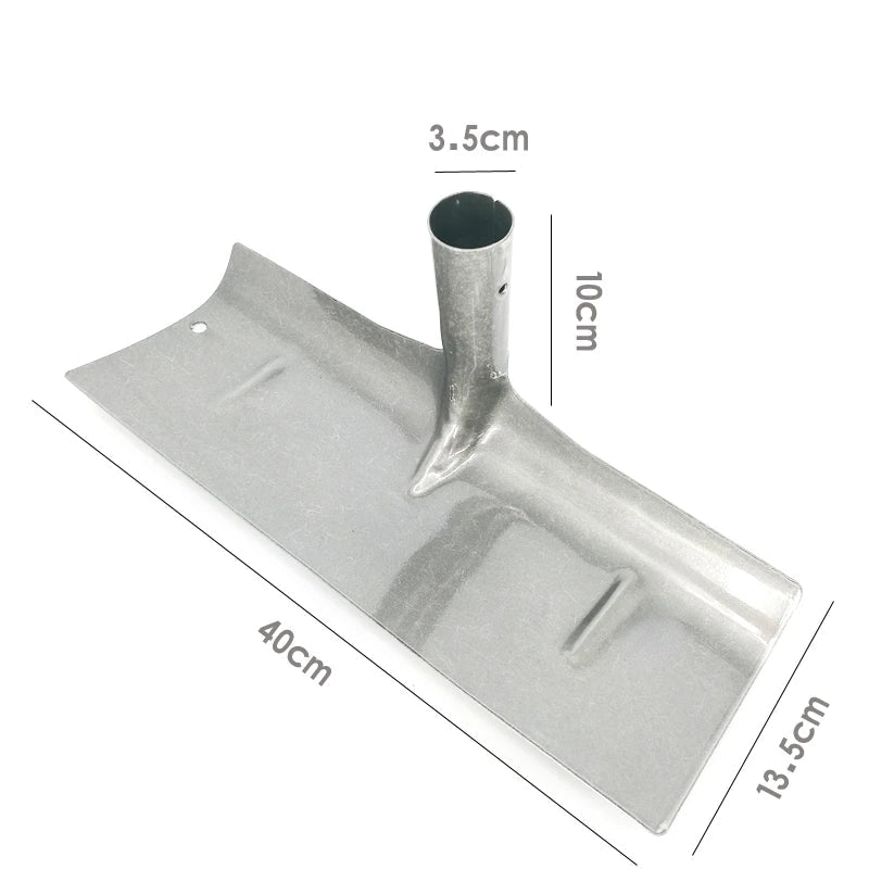 Heavy-Duty Farm Scraper & Snow Shovel | Steel Blade for Manure, Snow & Yard Cleaning