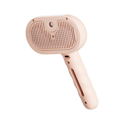 Steam Grooming Brush for Cats and Dogs - Gentle Pet Care Tool – Pink