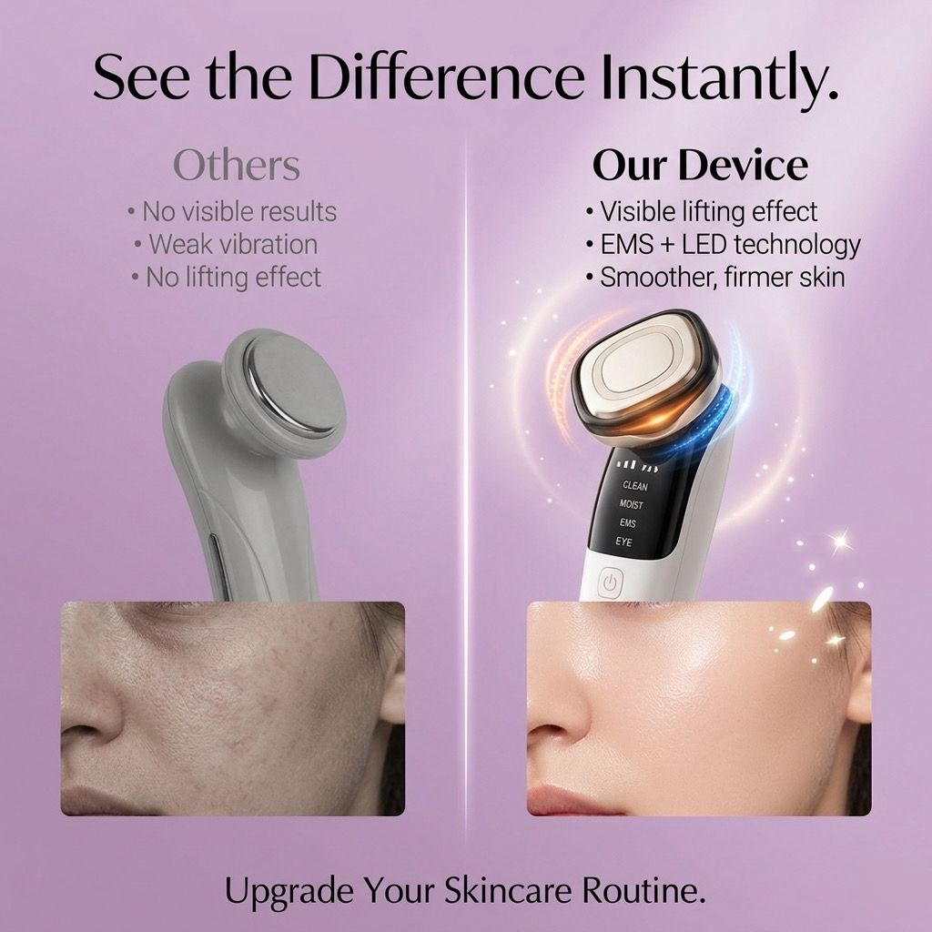 EMS Facial Massager – LED Photon Face Lifting & Deep Skin Care Device