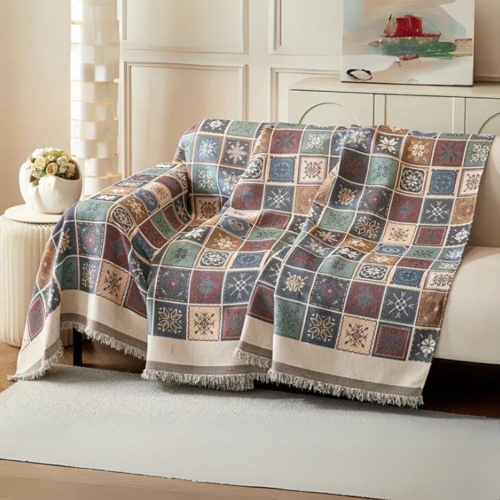 Chic Bohemian Knitted Sofa Protector