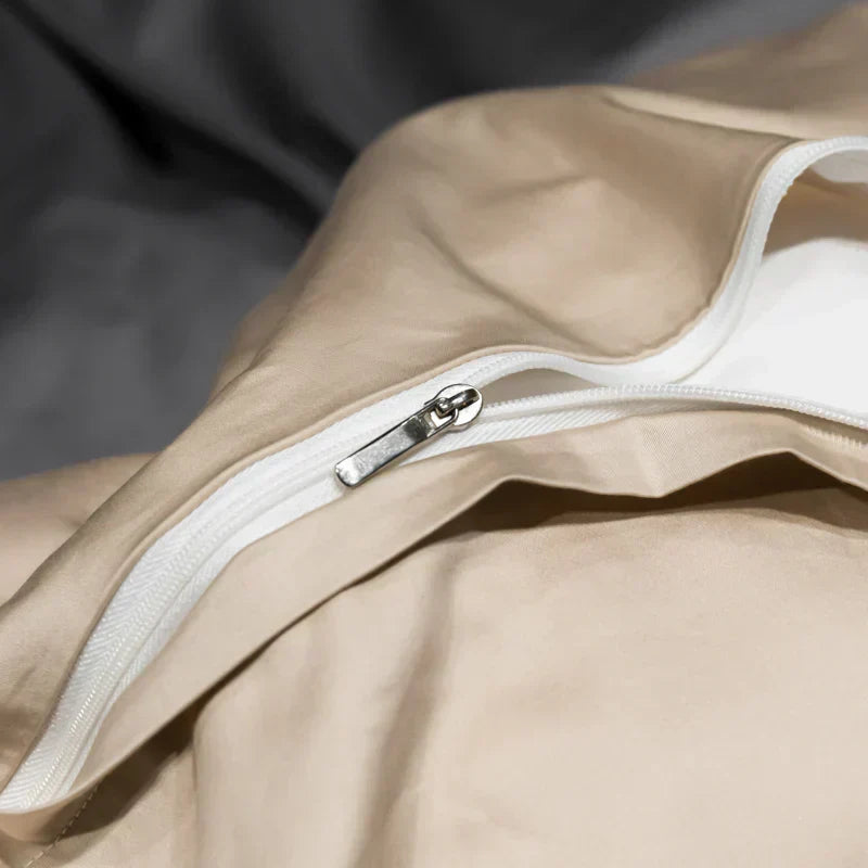 Satin-Cotton Bedding Set - Elegant Comfort for Your Bedroom