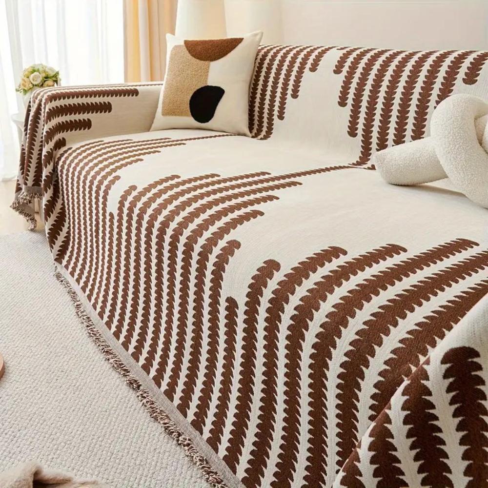Chic Botanical Sofa Protector for Stylish Living Rooms