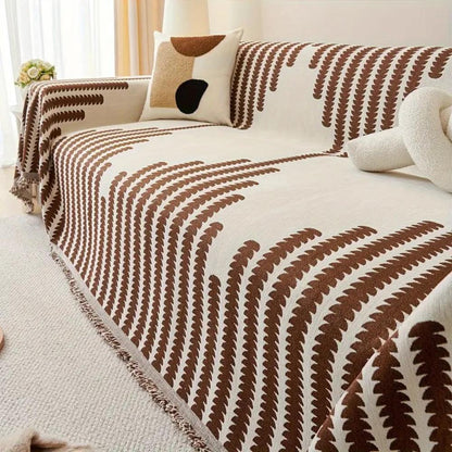 Chic Botanical Sofa Protector for Stylish Living Rooms
