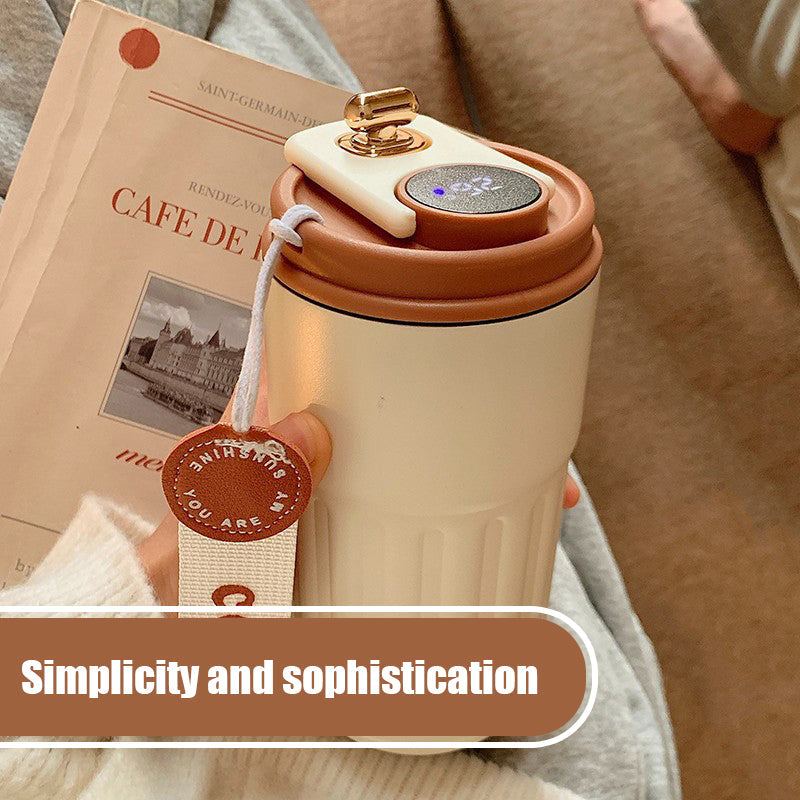 Smart Insulated Coffee Mug with Temperature Display