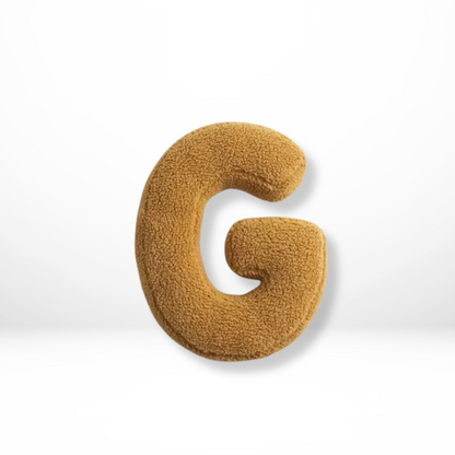 Decorative Velvet Cushion in Every Letter of the Alphabet - Soft Velura