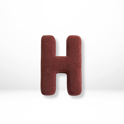 Decorative Velvet Cushion in Every Letter of the Alphabet - Soft Velura