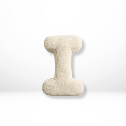 Decorative Velvet Cushion in Every Letter of the Alphabet - Soft Velura
