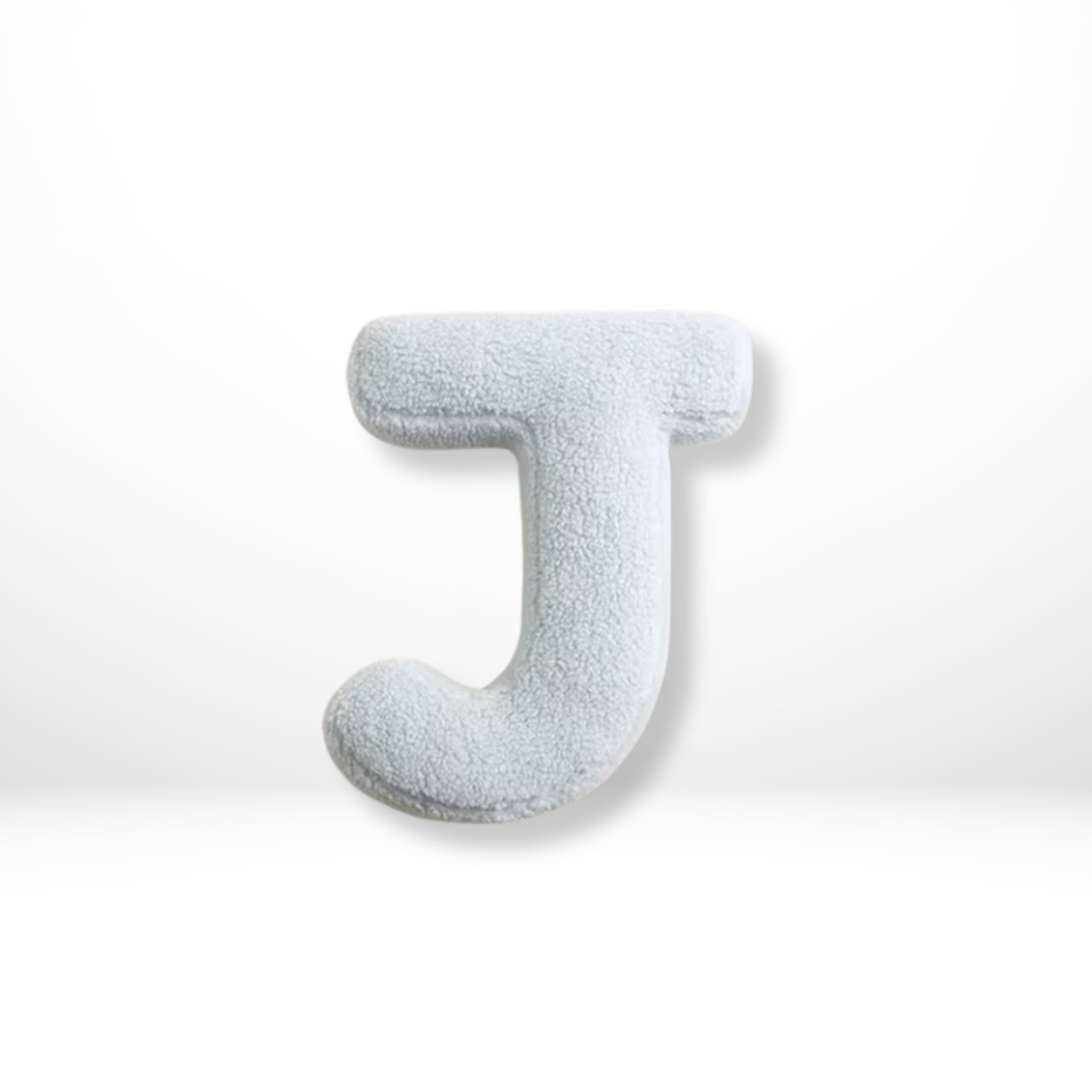 Decorative Velvet Cushion in Every Letter of the Alphabet - Soft Velura