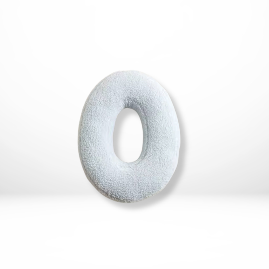 Decorative Velvet Cushion in Every Letter of the Alphabet - Soft Velura