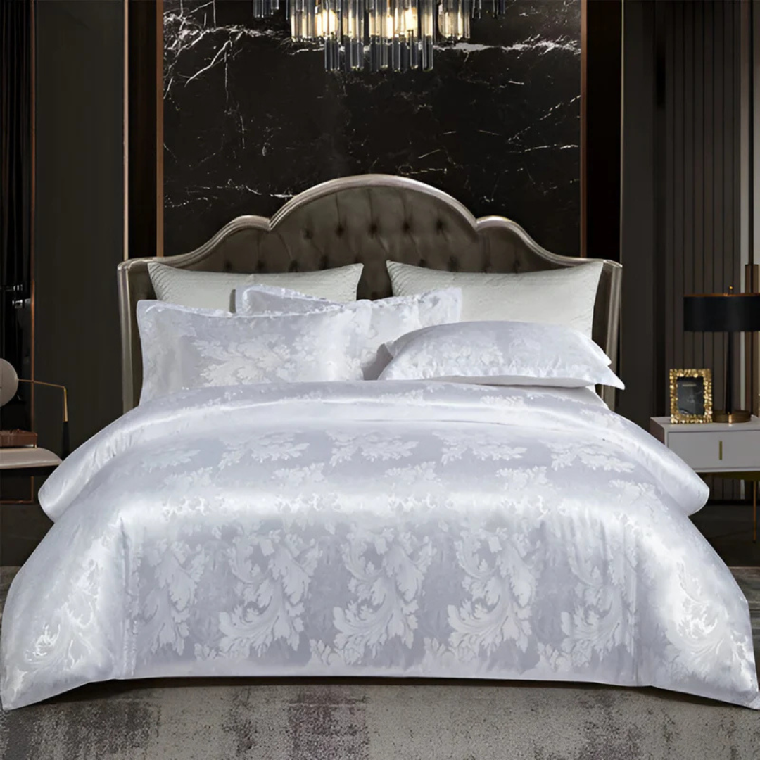 Luxury Satin Duvet Cover – Elegant Comfort and Style for Your Bedroom – Light gray
