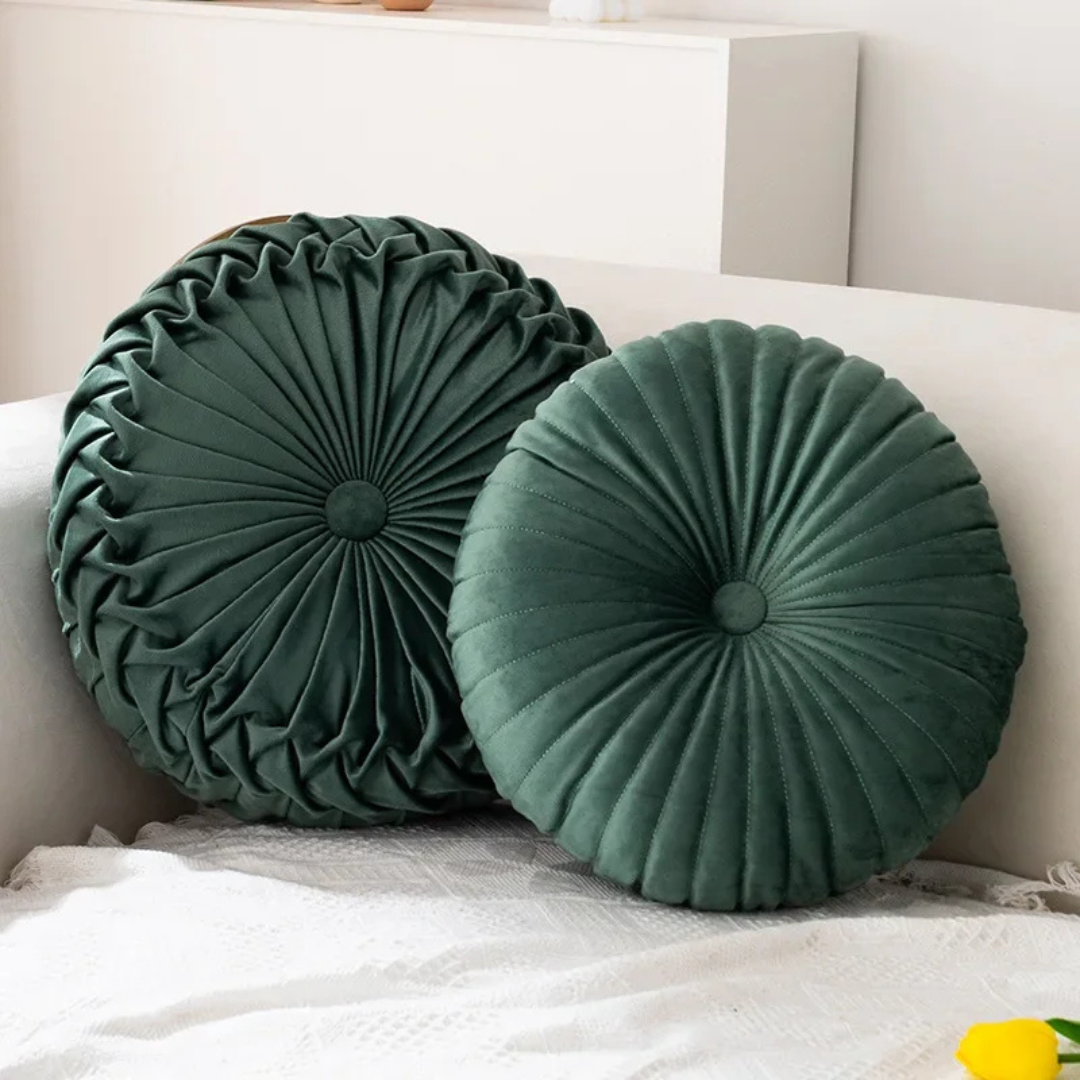 Fluffy Decorative Pillow for Living Room – Comfort and Luxury – Dark green