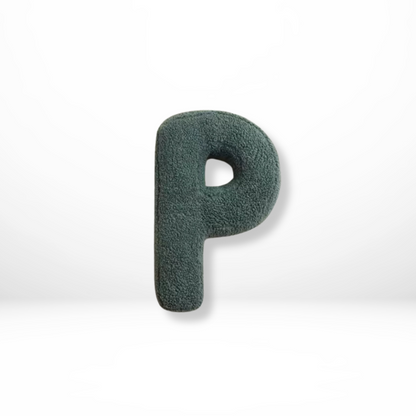 Decorative Velvet Cushion in Every Letter of the Alphabet - Soft Velura