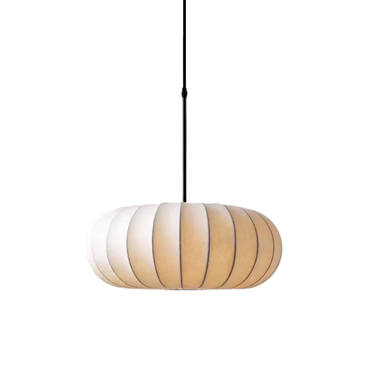 Silk Pendant Ceiling Lamp – Stylish Fabric Shade for Living Room & Bedroom