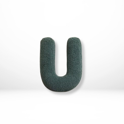 Decorative Velvet Cushion in Every Letter of the Alphabet - Soft Velura