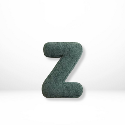 Decorative Velvet Cushion in Every Letter of the Alphabet - Soft Velura