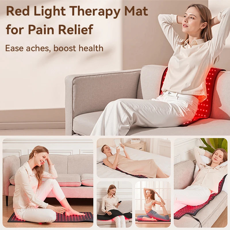 Infrared Light Therapy Mat – 660nm 850nm Pad for Pain Relief, Muscle Recovery & Skin Care