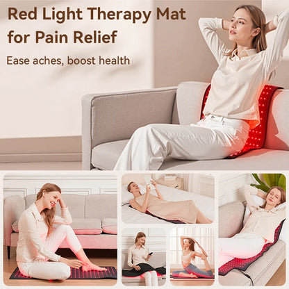 Infrared Light Therapy Mat – 660nm 850nm Pad for Pain Relief, Muscle Recovery & Skin Care