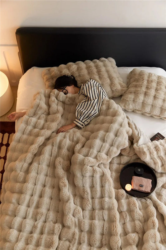 Cozy Fleece Blanket | Reversible Design