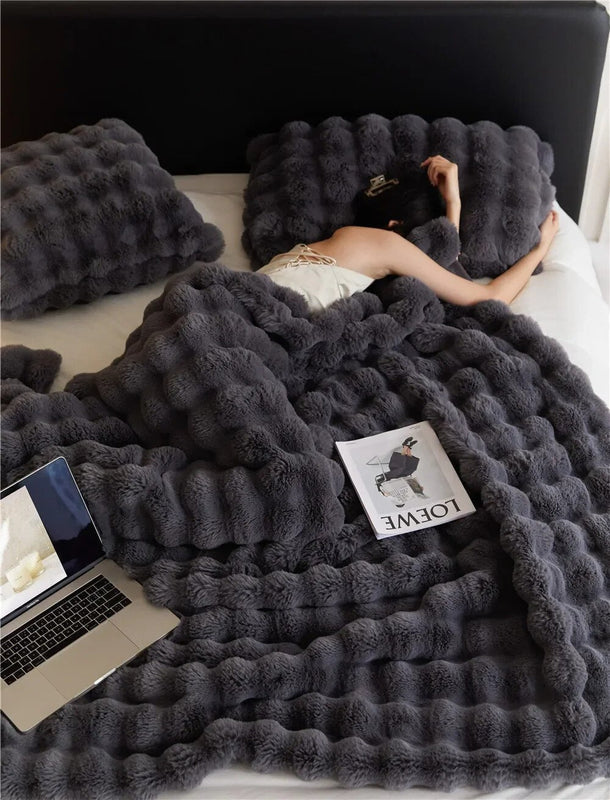 Cozy Fleece Blanket | Reversible Design
