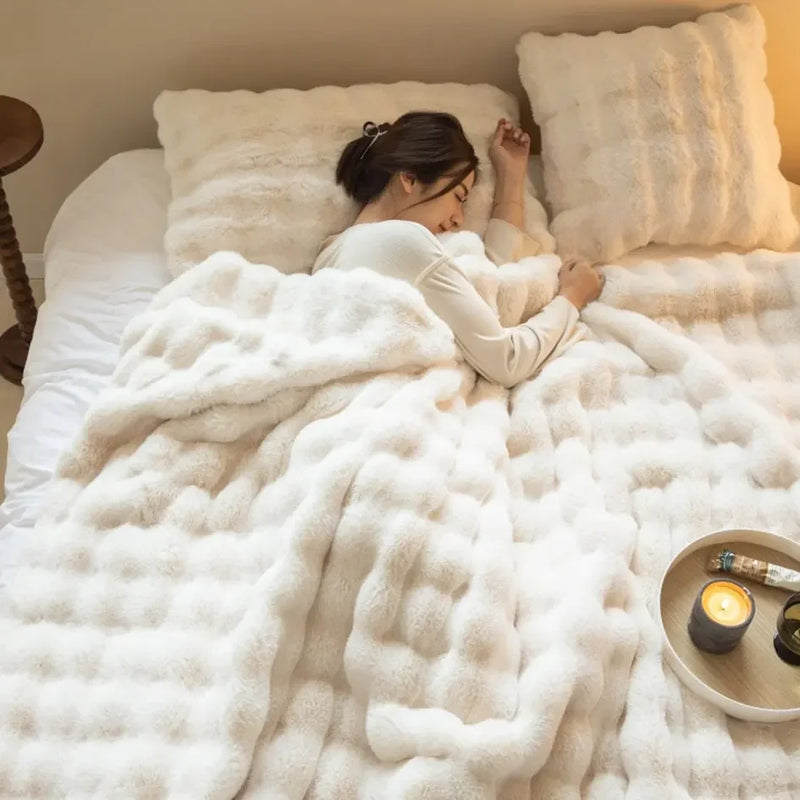 Cozy Fleece Blanket | Reversible Design