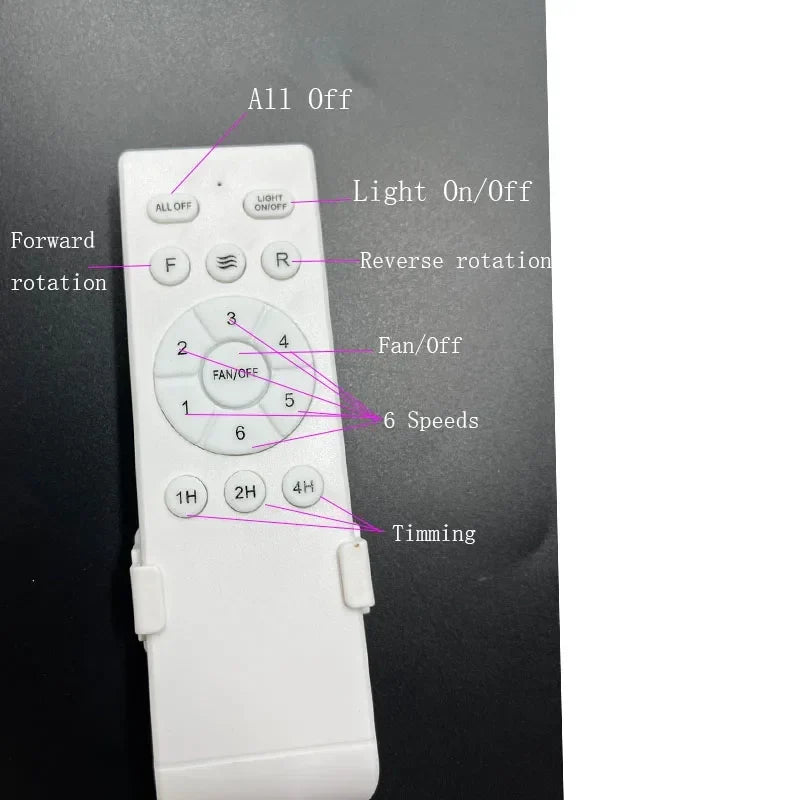 Ceiling Fans 42/52 Inch with LED Lighting - 6 Speed DC Motor, Remote, 3 Colours