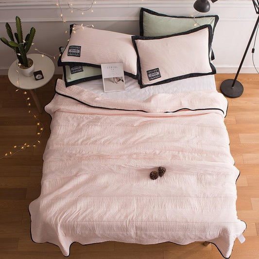 Breathable Summer Cooling Blanket for Refreshing Sleep Comfort – Pink