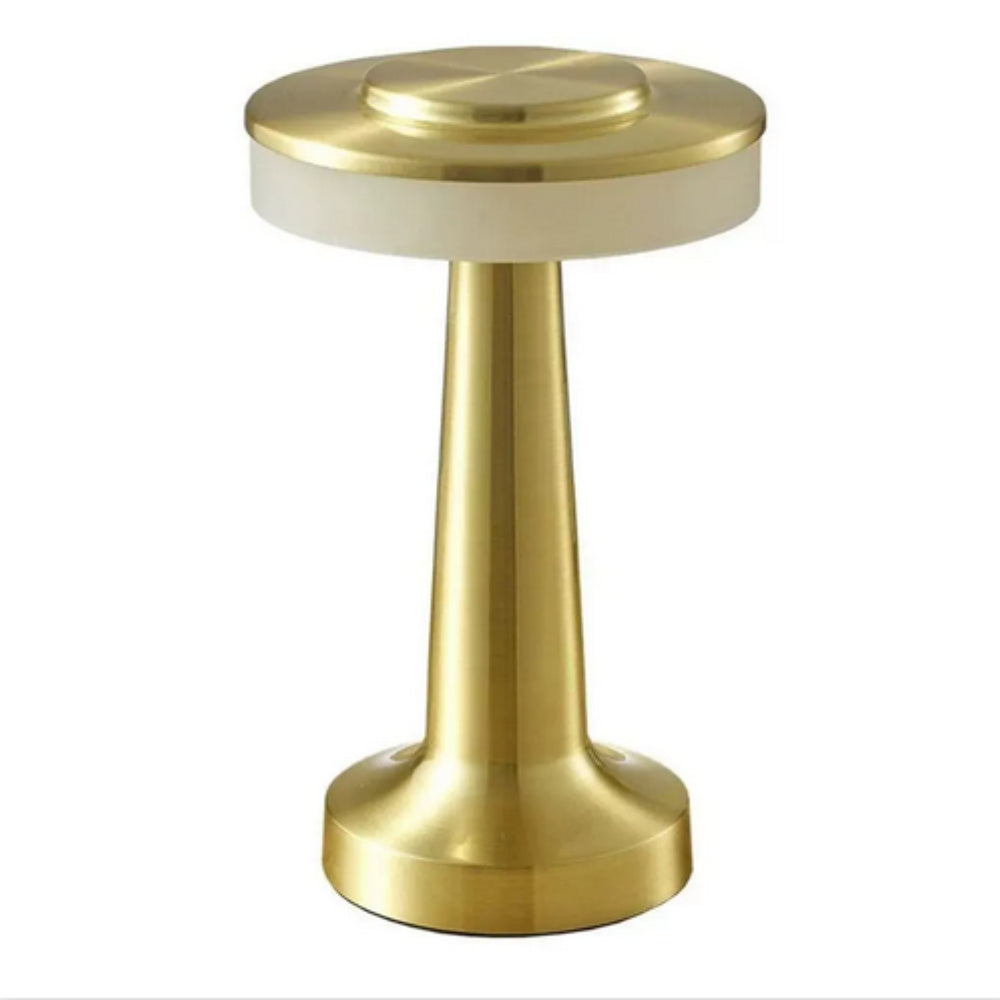 LuxeGlow Portable Table Lamp – Gold