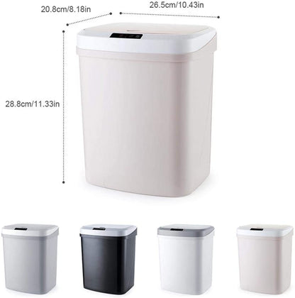 Touchless Automatic Sensor Trash Bin – 15L – Quiet for Kitchen or Living Room