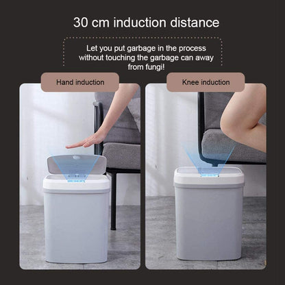 Touchless Automatic Sensor Trash Bin – 15L – Quiet for Kitchen or Living Room
