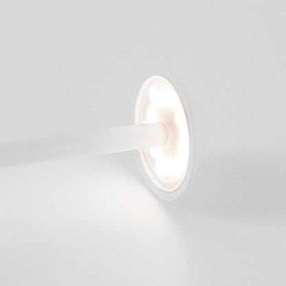 Modern Triangle Cone LED Table Lamp in Round Acrylic and Iron for Living Room