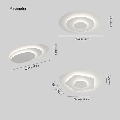 Adjustable Brightness Round Ceiling Light for Living Room and Bedroom