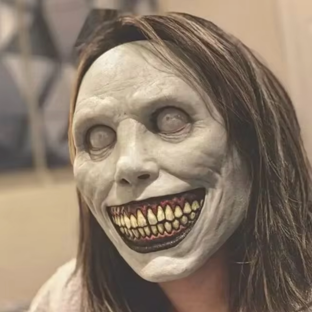 Crazy Face Mask – white