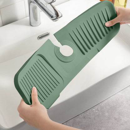 Silicone Faucet Mat for Kitchen Sink – Green