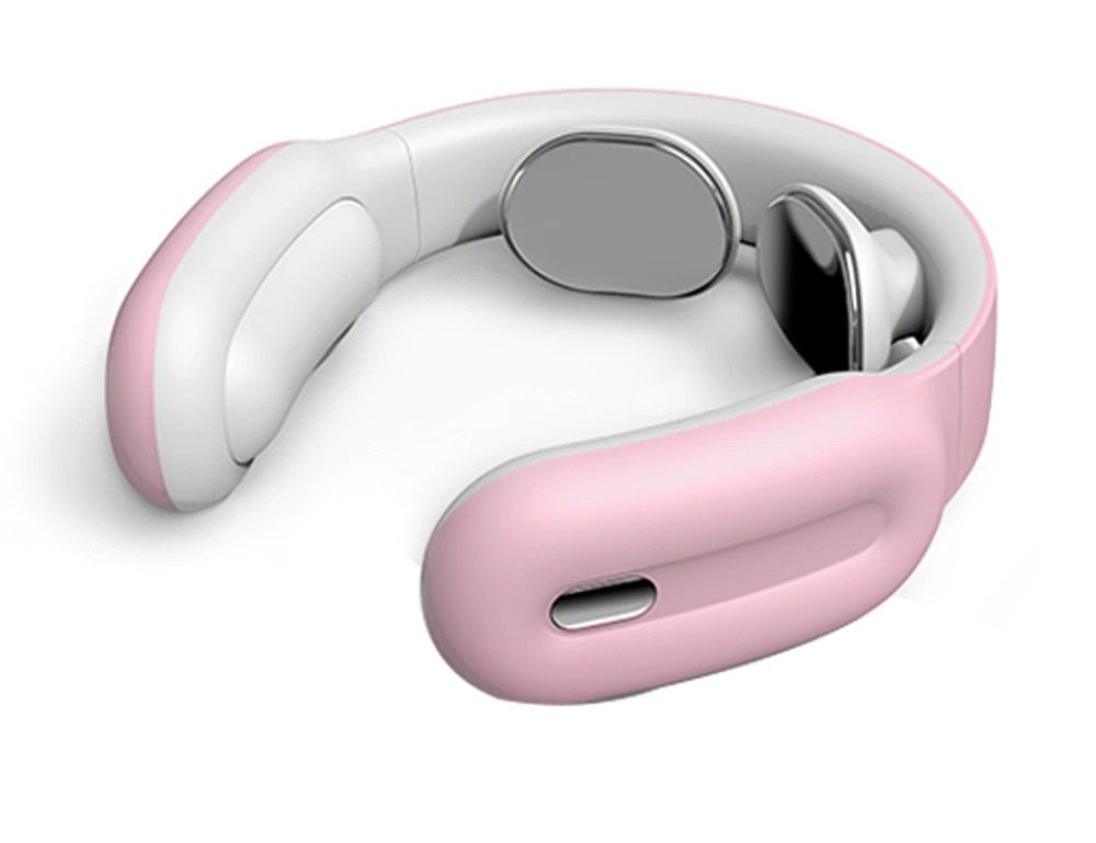 Neck Massage Device with Smart Features – Pink