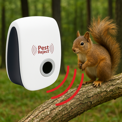 Ultrasonic Squirrel Deterrent Device - Effective Pest Control for Gardens and Yards