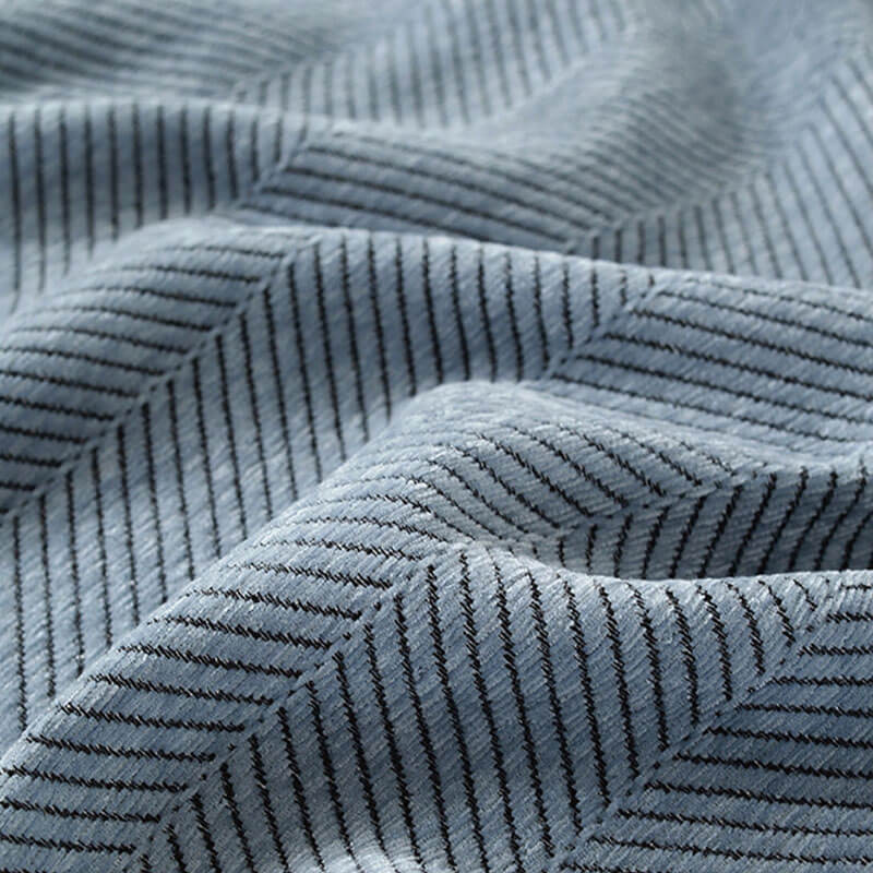Chenille Herringbone Blanket with Tassels for Sofa