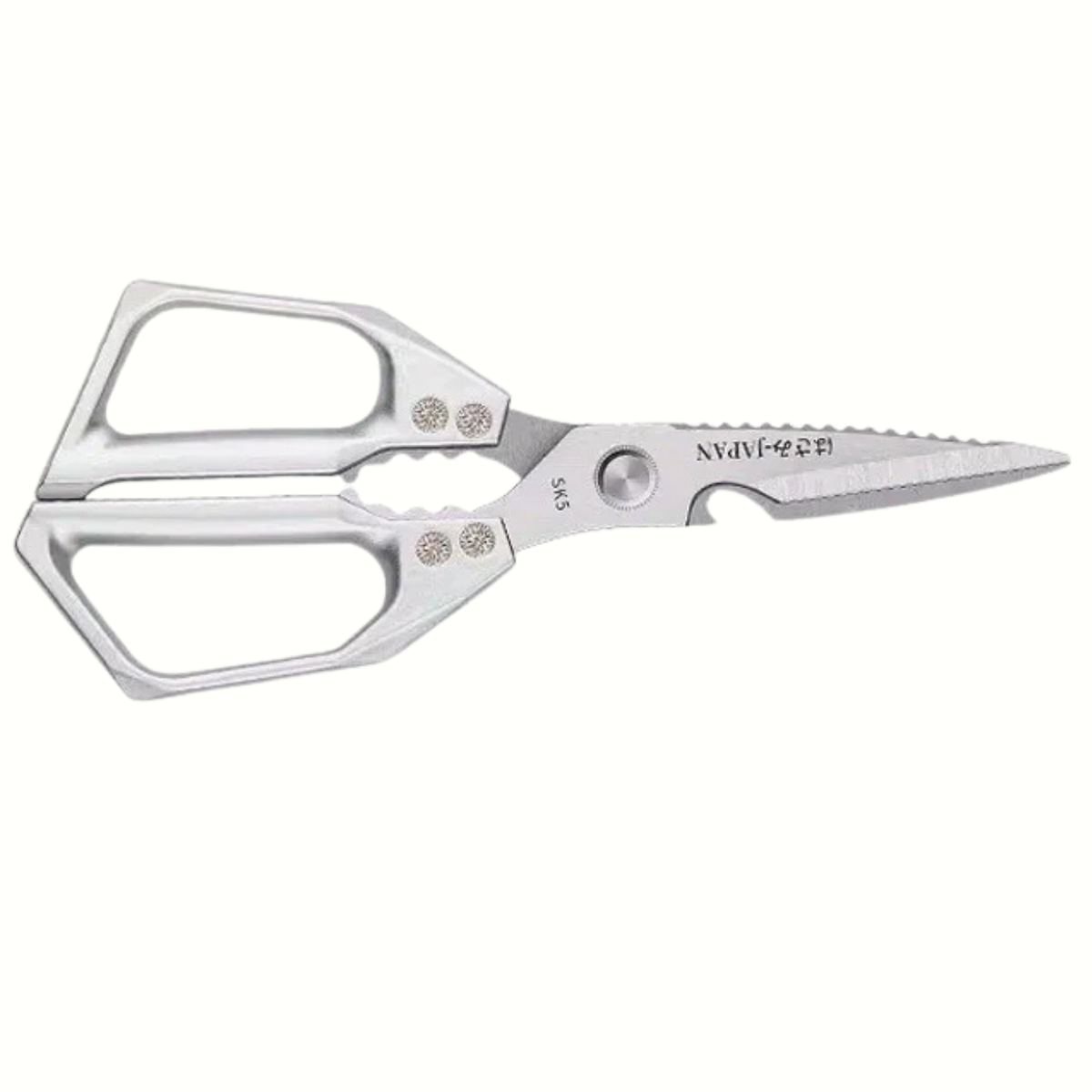 Heavy-Duty Chef's Scissors for Kitchen Use – Silver