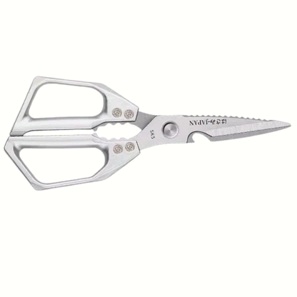 Heavy-Duty Chef's Scissors for Kitchen Use – Silver