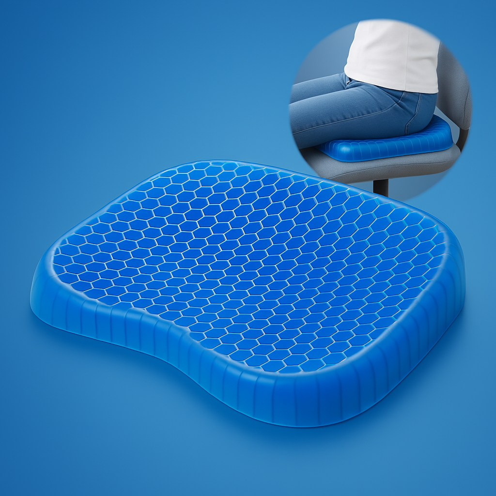 Orthopedic Gel Cushion for Comfortable Seating and Pressure Relief