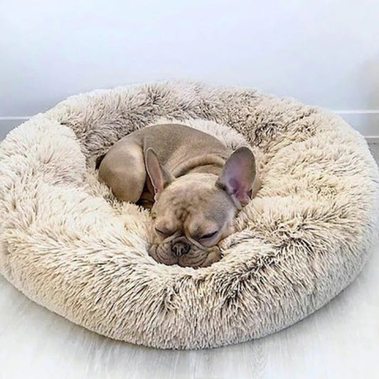 Washable Dog Bed - Comfortable Cushion for Pets – Beige