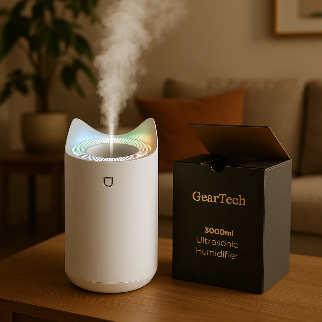 3000ml Ultrasonic Humidifier with Mist Function for Respiratory Comfort