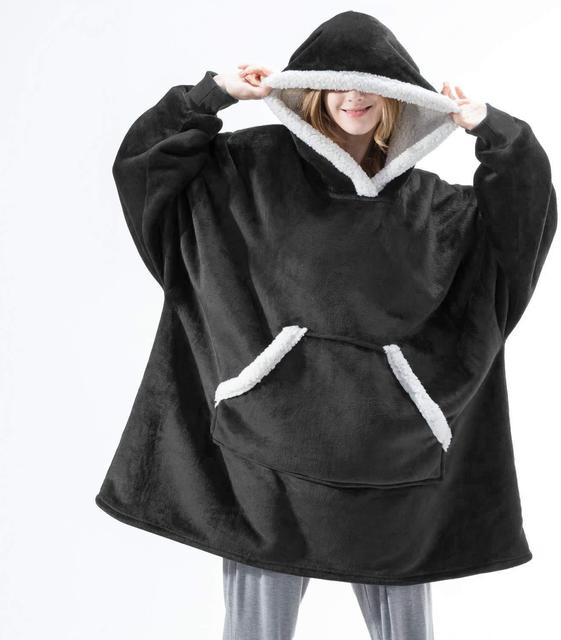 XXL Hoodie in Warm Sherpa Fleece for Maximum Comfort