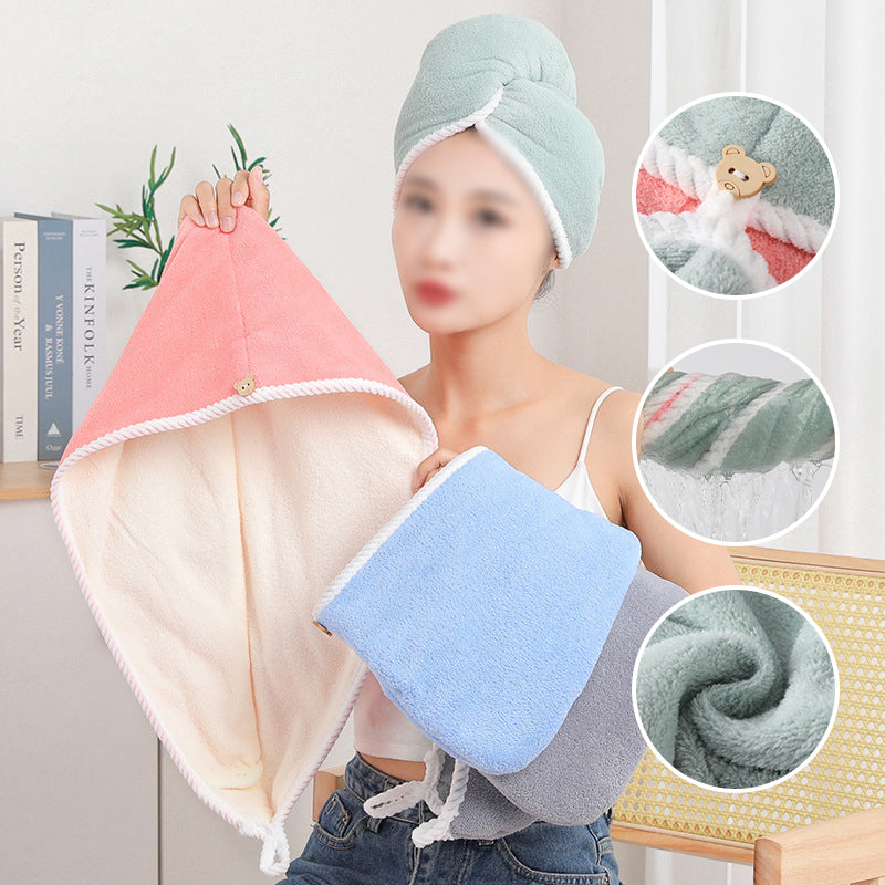 Double-Layered Quick-Dry Hair Wrap for Effortless Styling