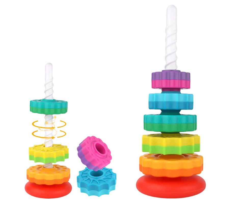 Vibrant Learning Stacking Tower for Kids