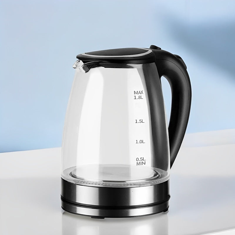 1.8L Electric Glass Kettle Featuring LED Light