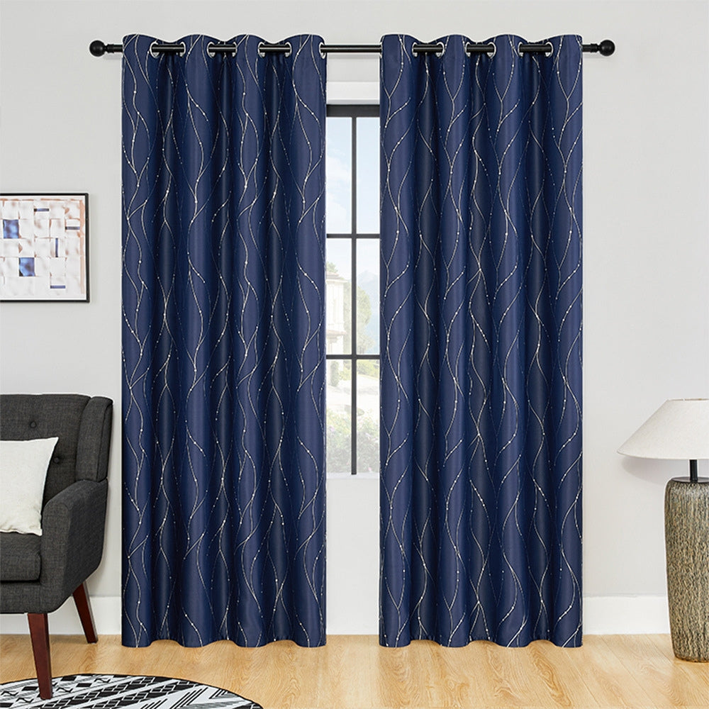 Luxe Light-Blocking Drapes with Modern Elegance – Midnight Drift