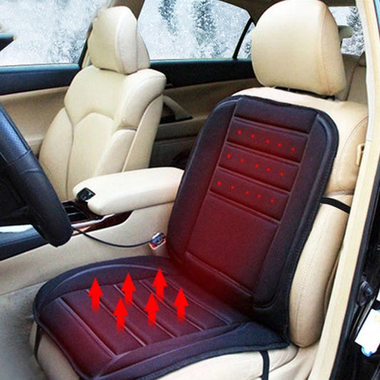 Heated Car Seat Cushion with Memory Foam – 12V Back and Seat Warmer