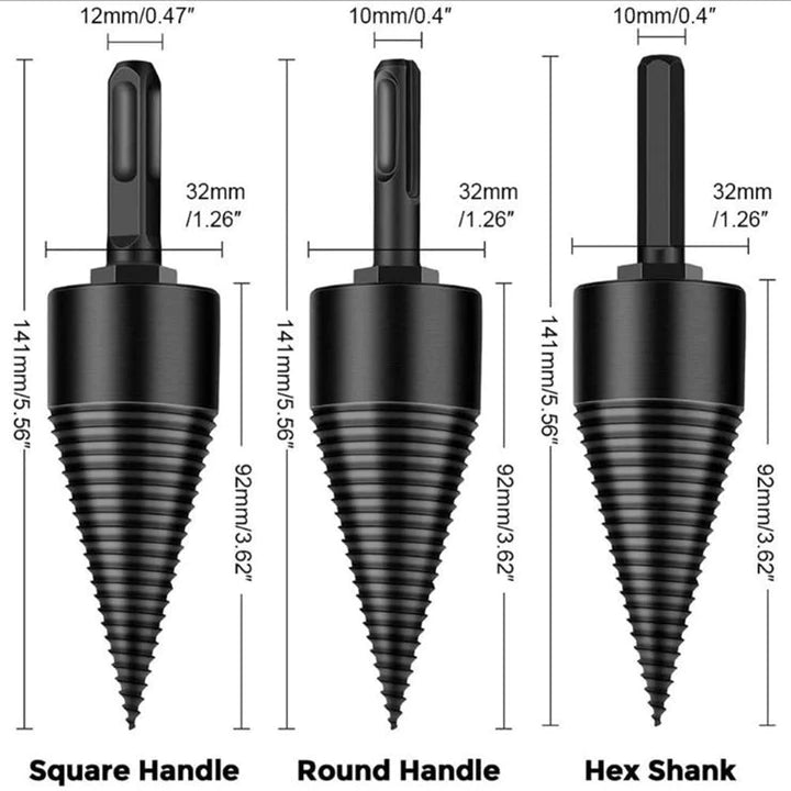 Firewood Splitting Drill Attachment for Effortless Chopping