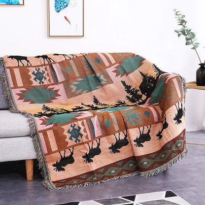 Vintage Style Pumpkin Sofa Throw Blanket Cover – 3
