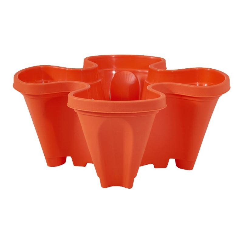 Stackable Tower Planters for Vertical Gardening – Red